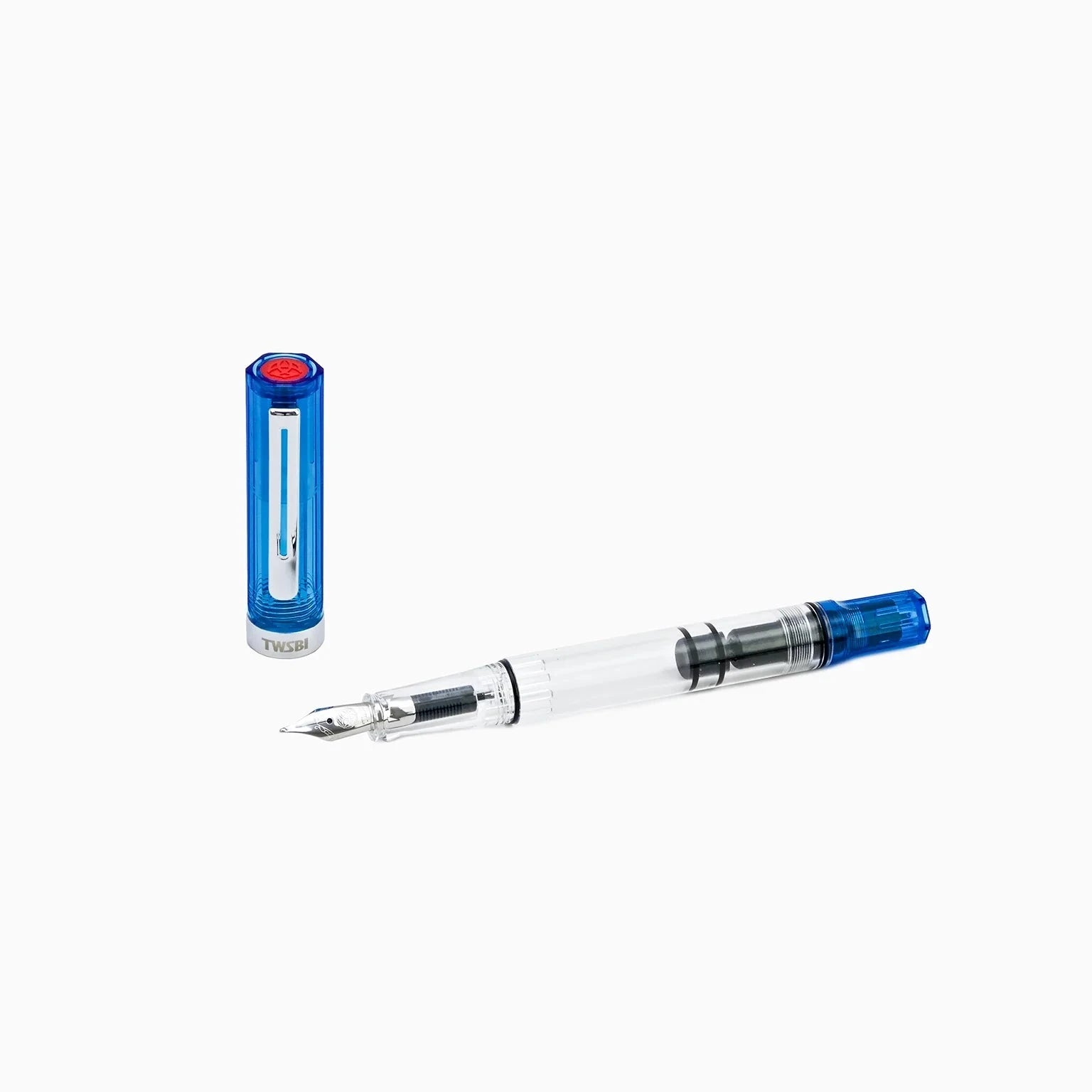 Twsbi Eco Fountain Pen - Transparent Blue Writing & Coloring Twsbi 