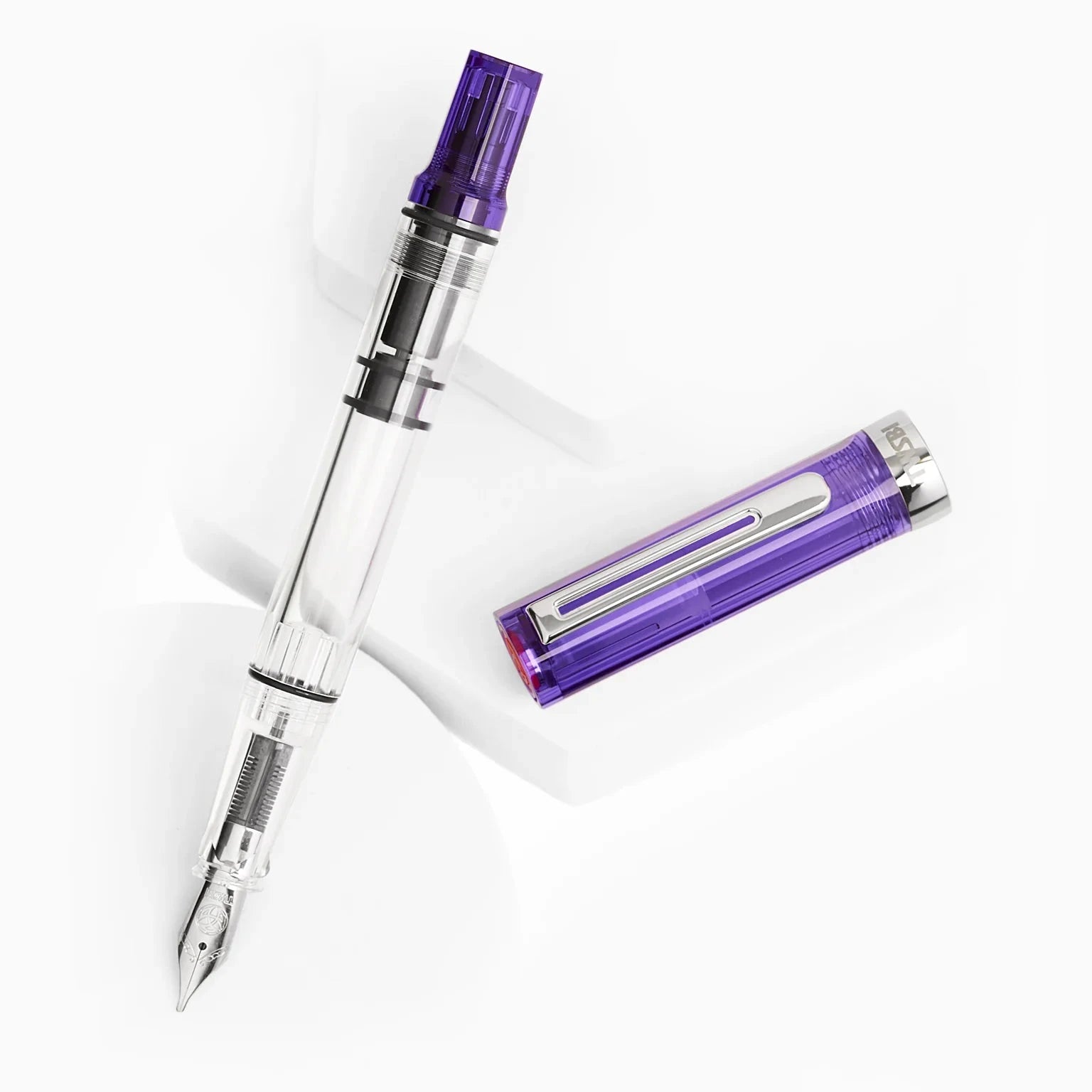 Twsbi Eco Fountain Pen - Limited Edition Transparent Purple Writing & Coloring Twsbi 