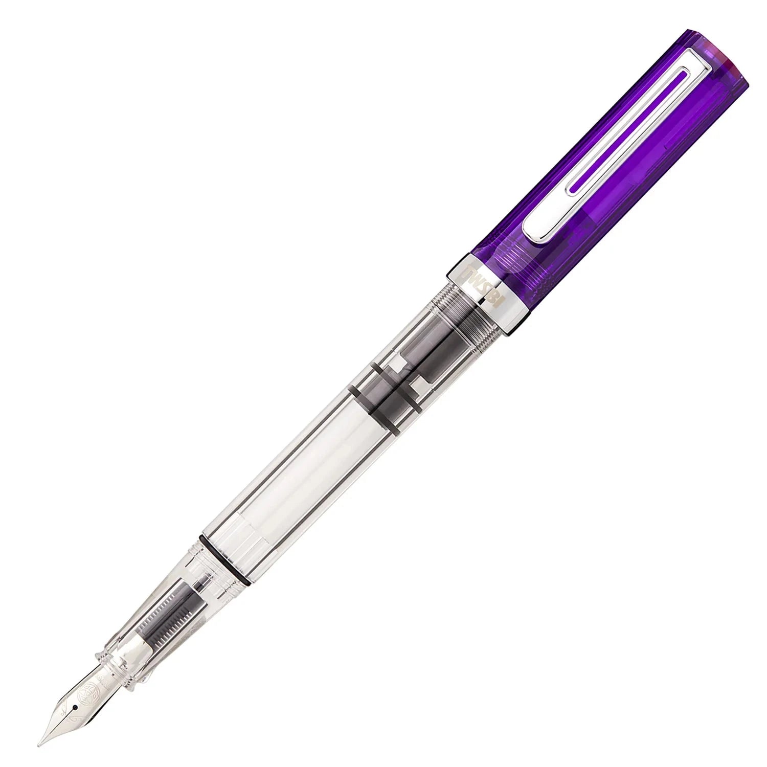 Twsbi Eco Fountain Pen - Limited Edition Transparent Purple Writing & Coloring Twsbi Fine 