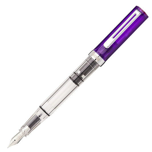 Twsbi Eco Fountain Pen - Limited Edition Transparent Purple Writing & Coloring Twsbi Fine 