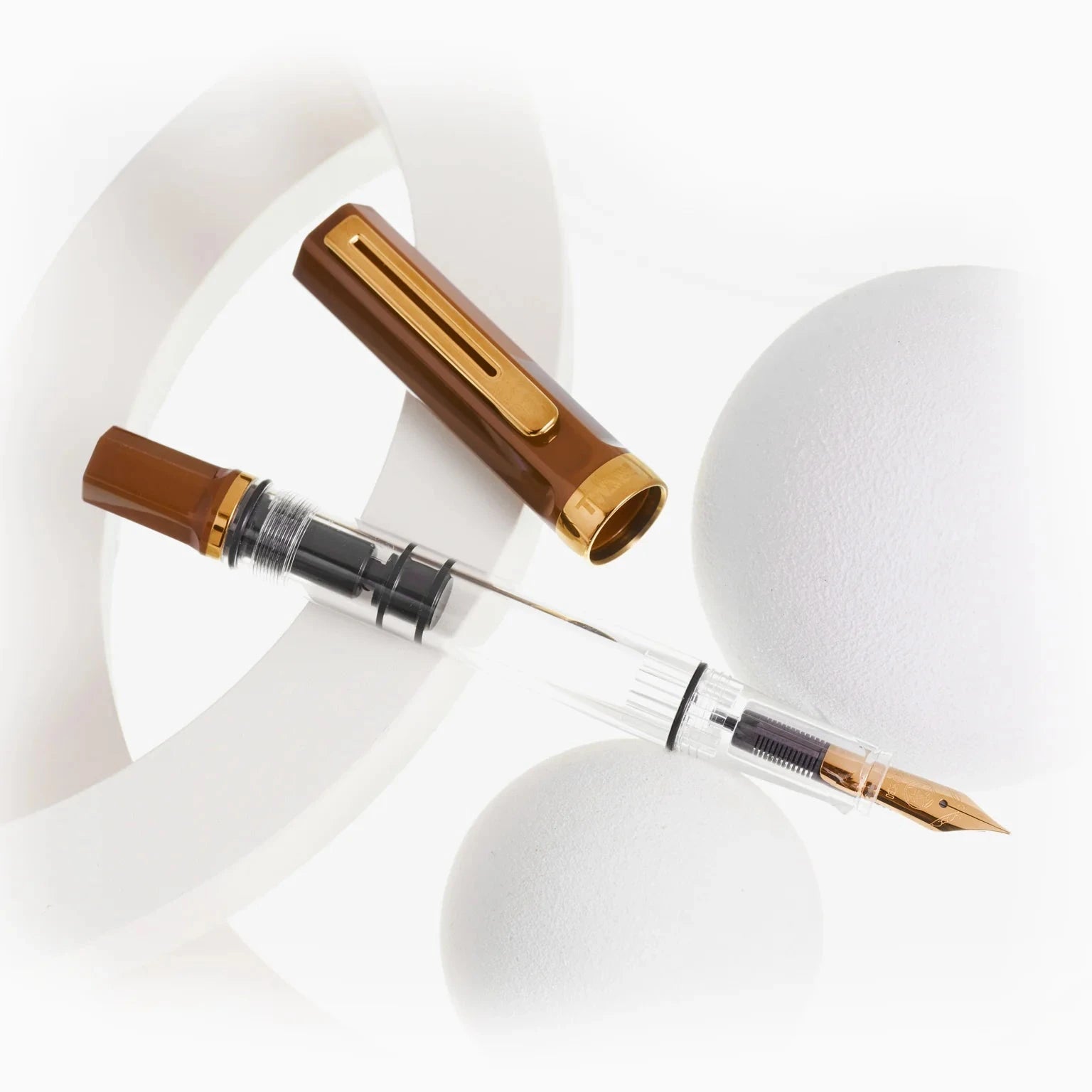 Twsbi Eco Fountain Pen - Limited Edition Espresso with Bronze Writing & Coloring Twsbi 