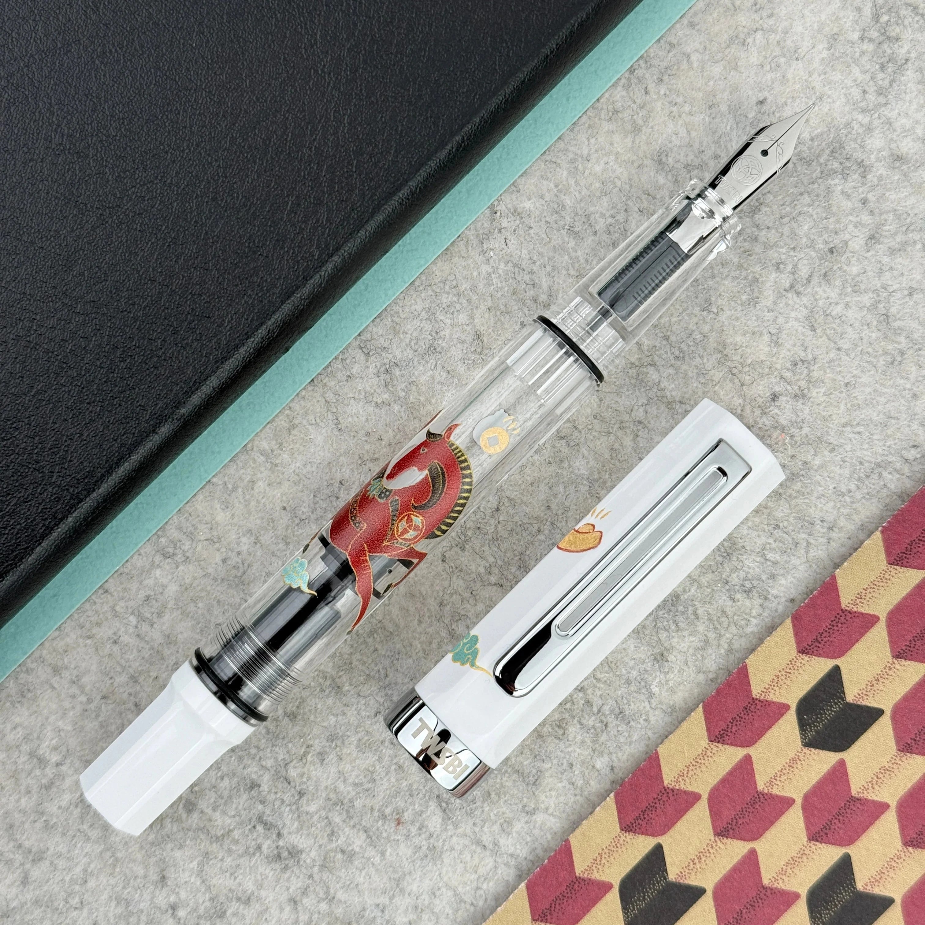 Twsbi Eco Fountain Pen Limited Edition - Horse Year Writing & Coloring Twsbi Extra Fine 