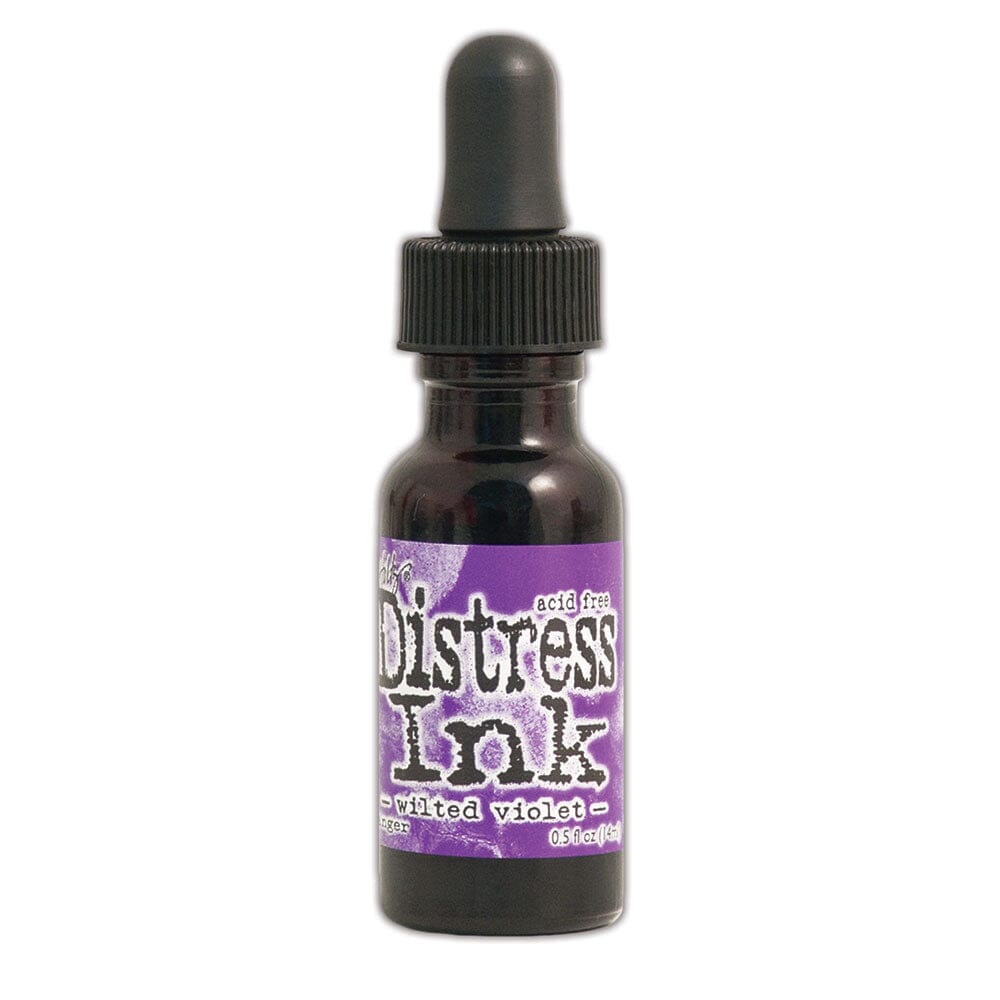 Tim Holtz Distress® Ink Pad Re-Inker Wilted Violet, 0.5oz Ink Distress 