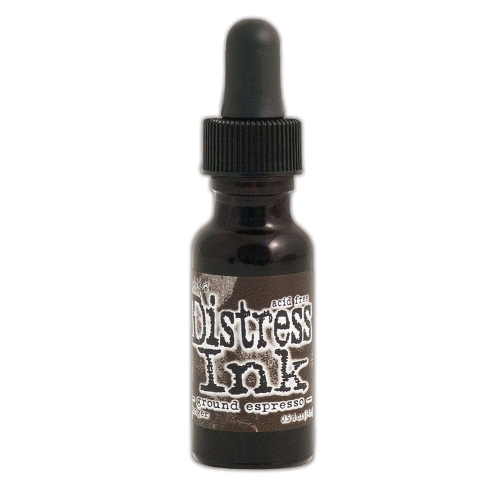 Tim Holtz Distress® Ink Pad Re-Inker Ground Espresso, 0.5oz Ink Distress 