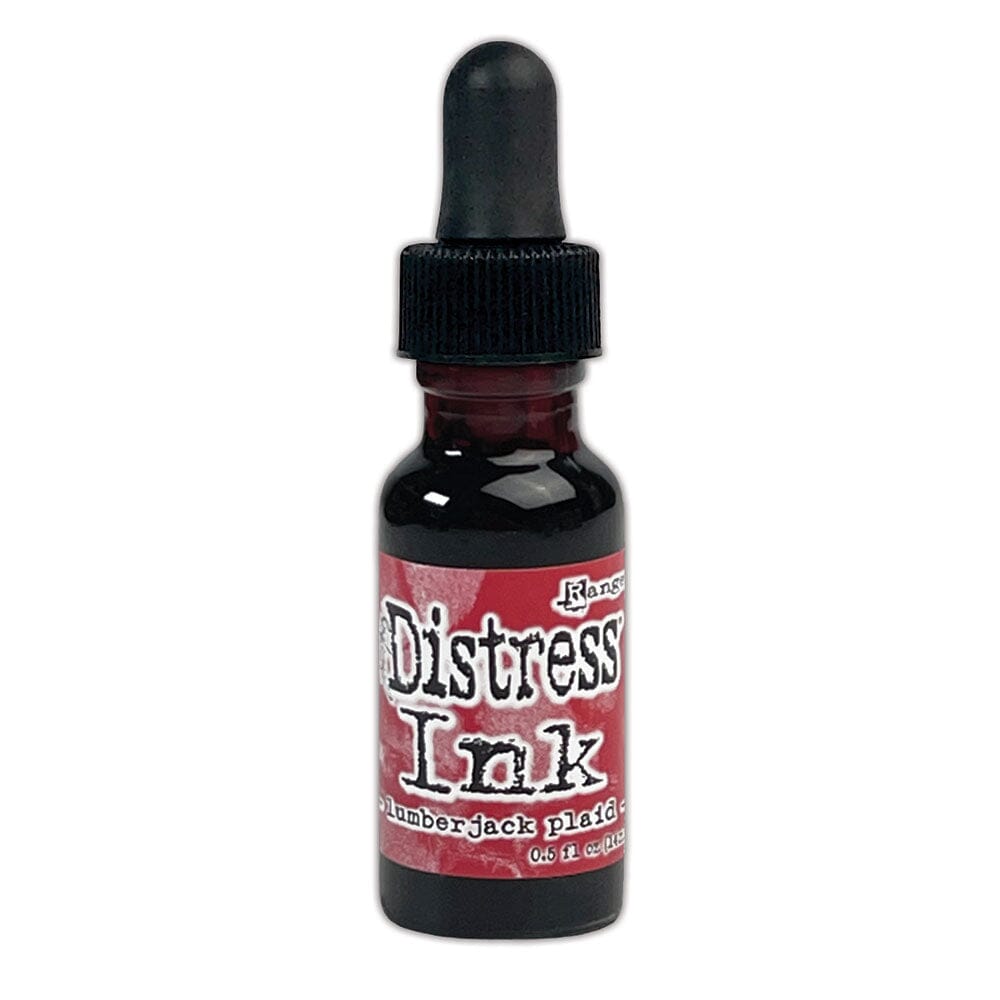 Tim Holtz Distress® Ink Pad Re-Inker Lumberjack Plaid, 0.5oz Ink Distress 