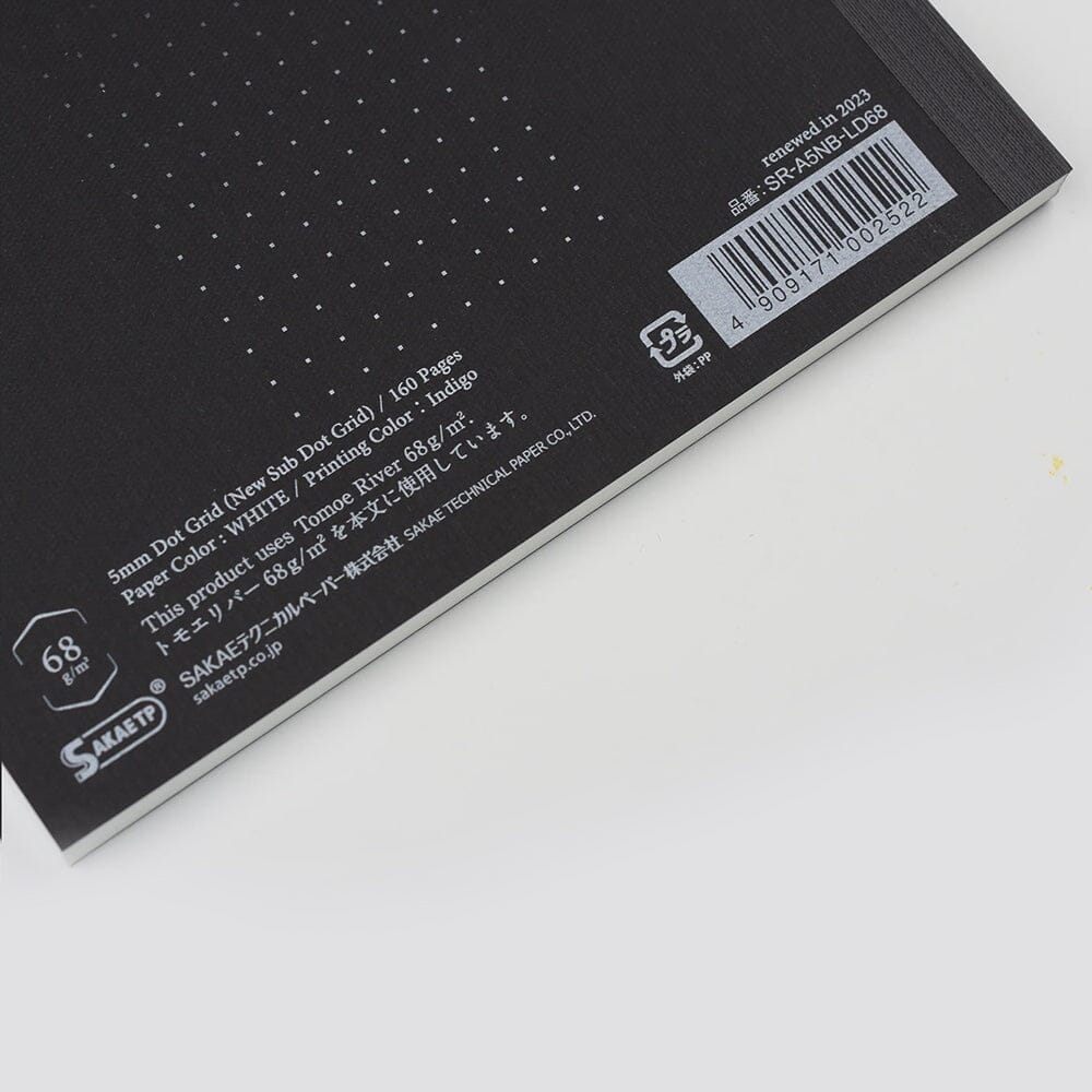 TomoeRiver Notebook Softcover 5mm Dot Grid A5 Surfaces Sakae 