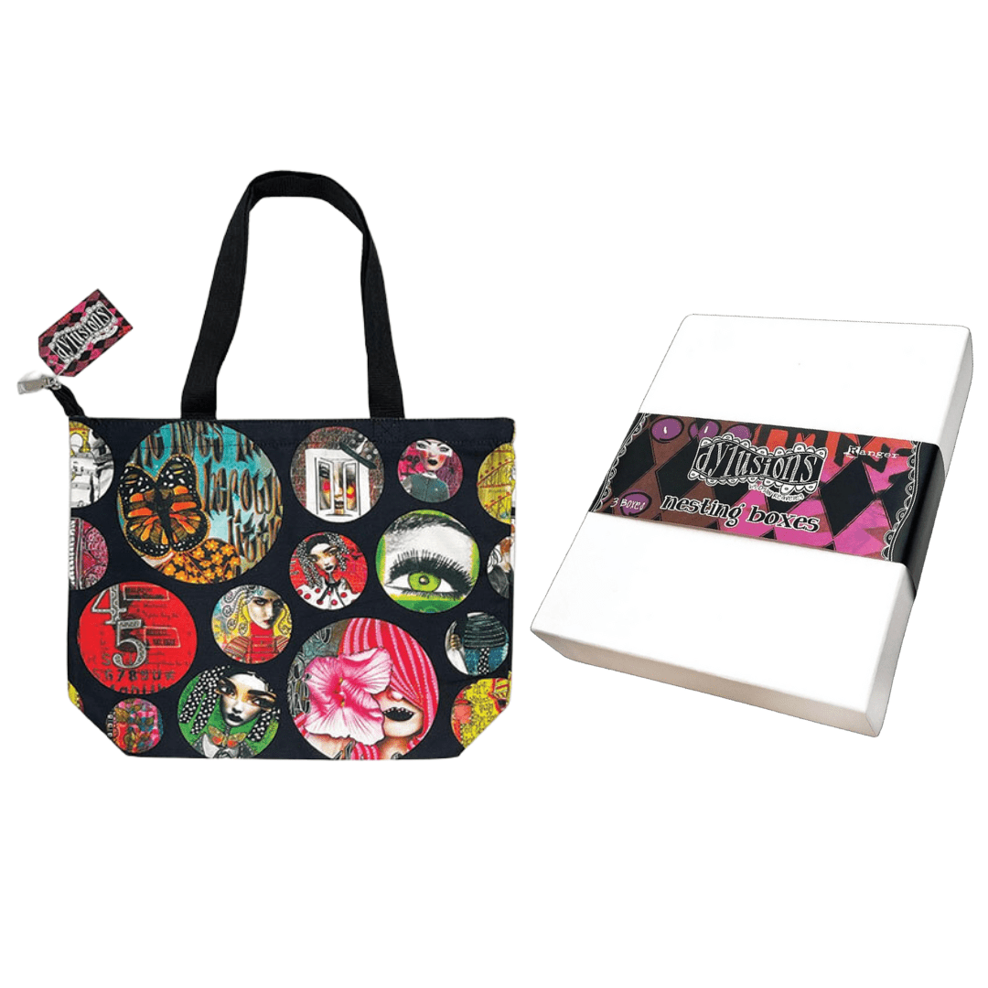 Dylusions Zipper Tote Bag and Nesting Boxes Bundle Tools & Accessories Dylusions 