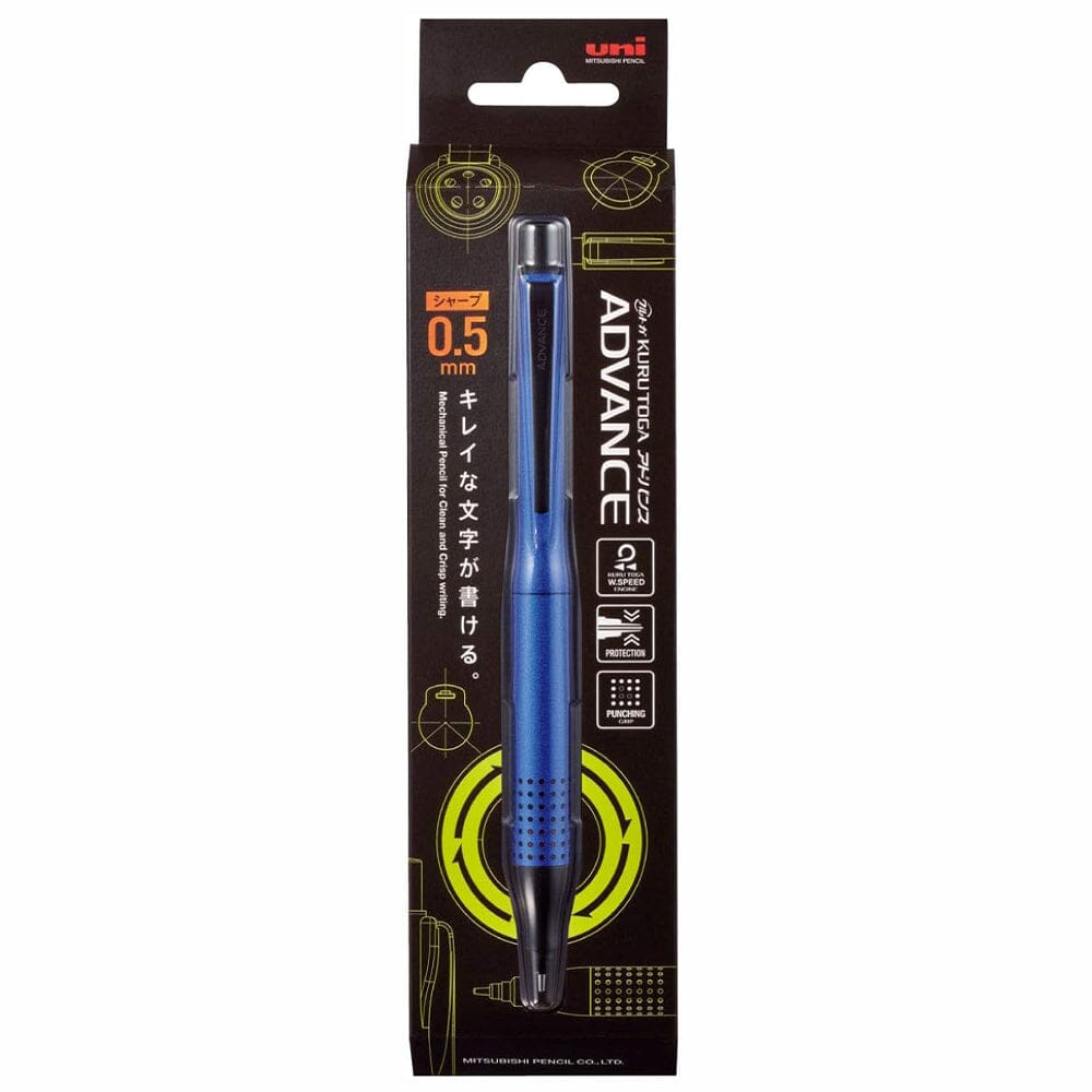 Uni-ball Kuru Toga Advance Mechanical Pencil 0.5mm Navy Writing & Coloring UniBall 