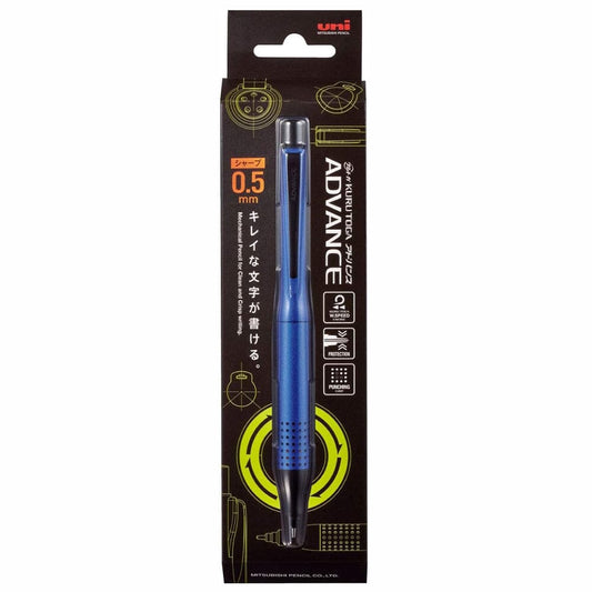Uni-ball Kuru Toga Advance Mechanical Pencil 0.5mm Navy Writing & Coloring UniBall 