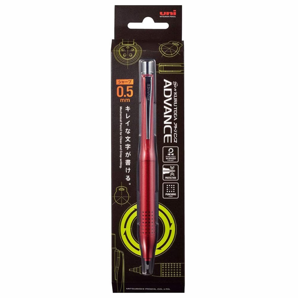 Uni-ball Kuru Toga Advance Mechanical Pencil 0.5mm Red Writing & Coloring UniBall 
