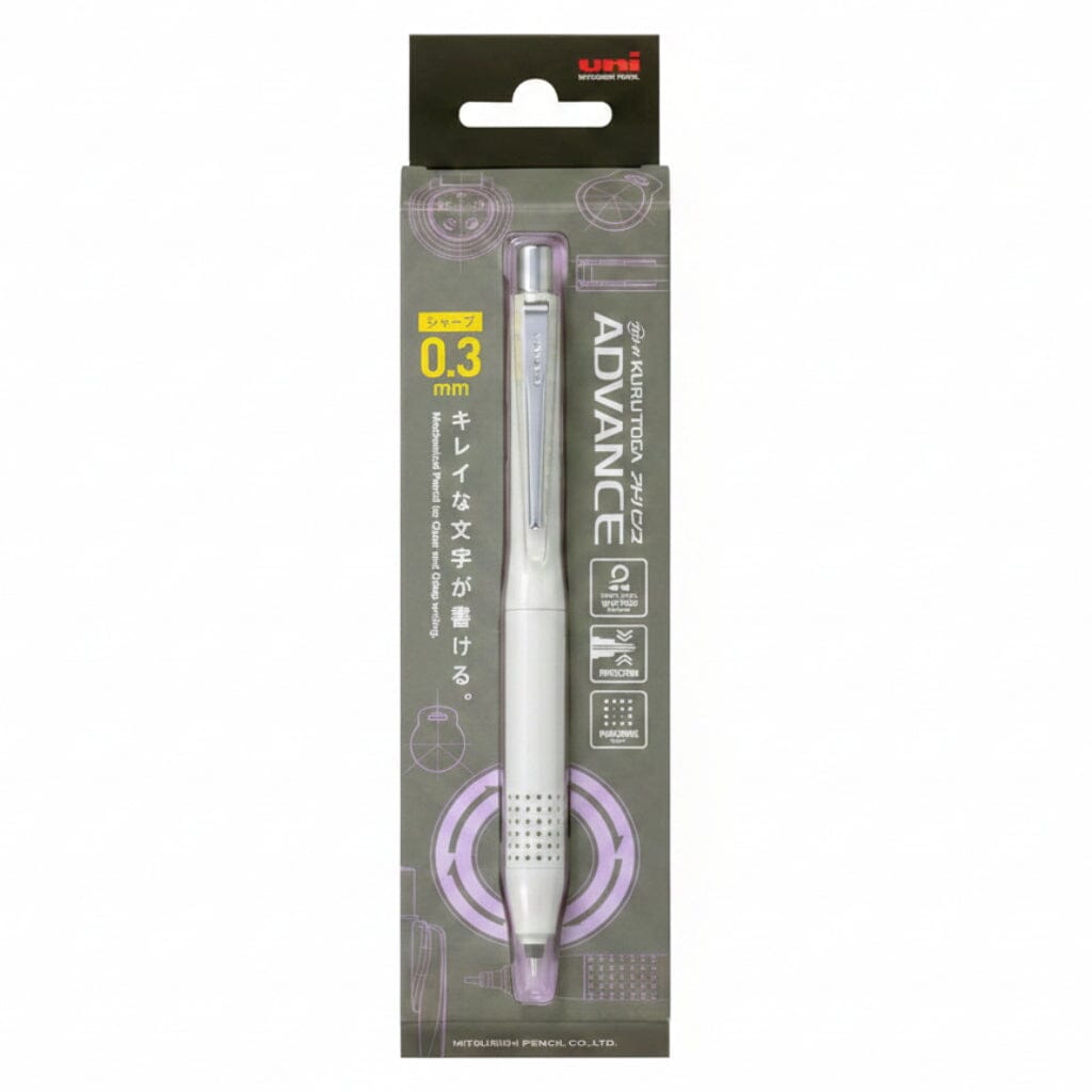 Uni-ball Kuru Toga Advance Upgrade Mechanical Pencil 0.3mm Ivory Writing & Coloring UniBall 