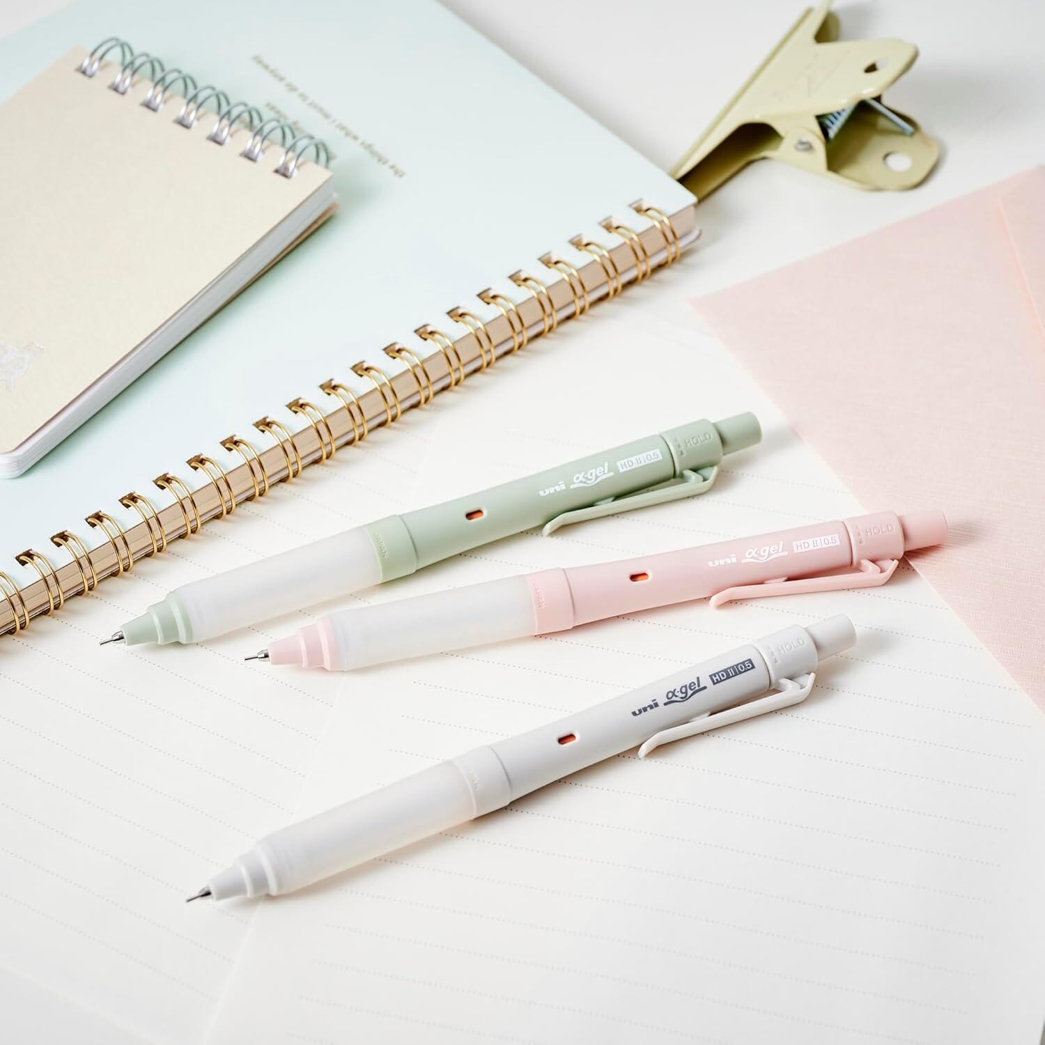 Uni-ball Mechanical Pencil Alpha Gel Switch 0.5mm Grey Writing & Coloring UniBall 