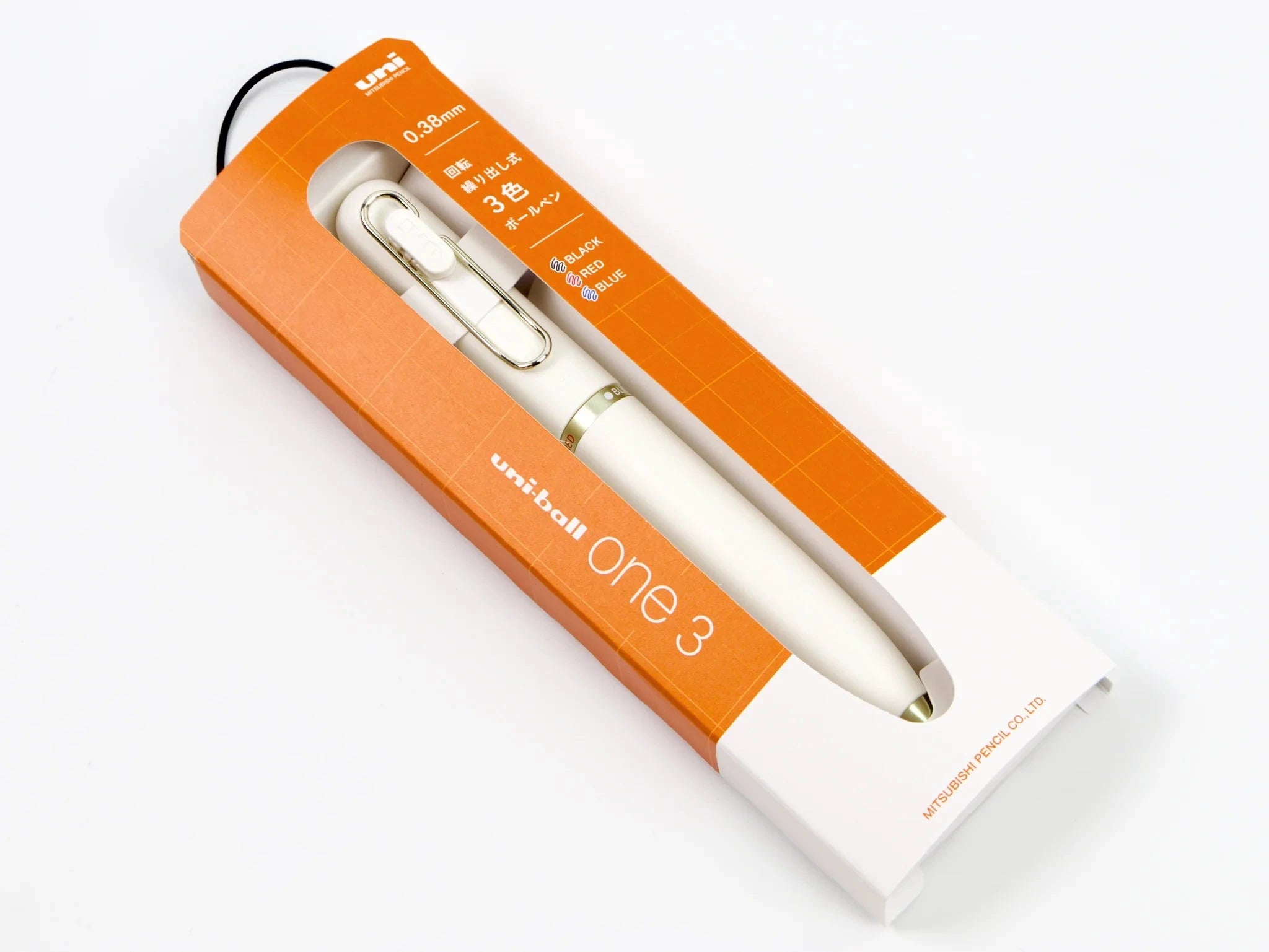 Uni-ball One 3 Lamp White Gift Version 0.38mm Writing & Coloring UniBall 