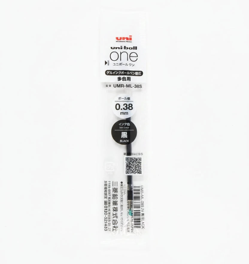 Uni-ball One 3 Refill 0.38mm Writing & Coloring UniBall Black 