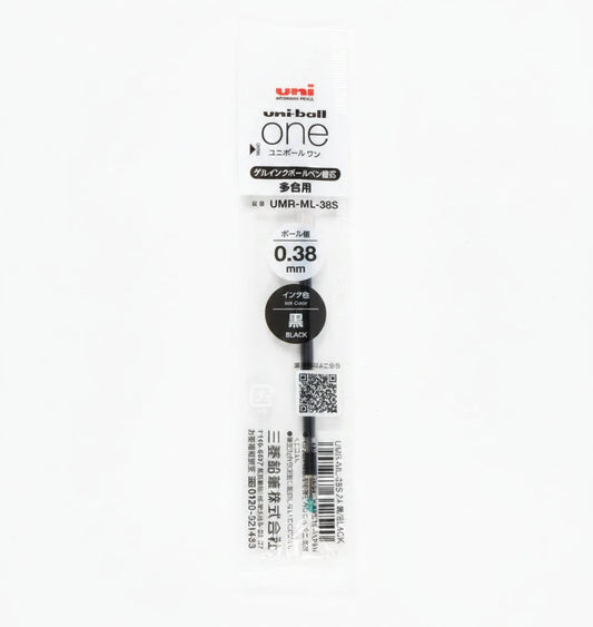 Uni-ball One 3 Refill 0.38mm Writing & Coloring UniBall Black 
