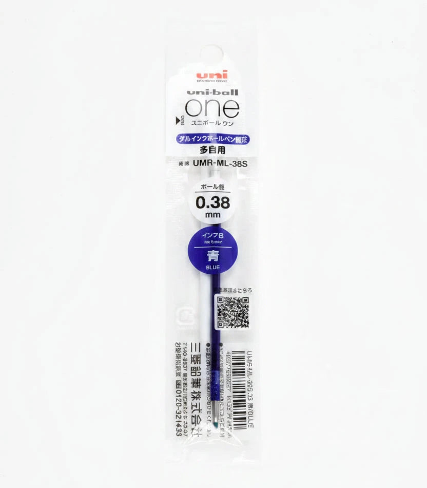 Uni-ball One 3 Refill 0.38mm Writing & Coloring UniBall Blue 