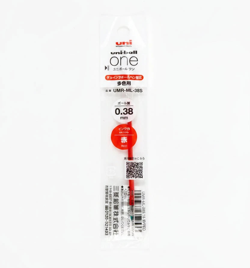 Uni-ball One 3 Refill 0.38mm Writing & Coloring UniBall Red 