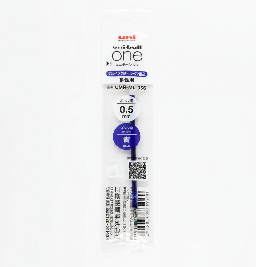 Uni-ball One 3 Refill 0.5mm Writing & Coloring UniBall Blue 