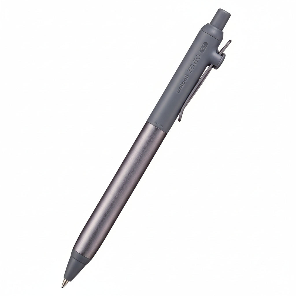 Uni-ball Zento Aluminum Grip Fine 0.5mm Hematite, Black Ink Writing & Coloring UniBall 