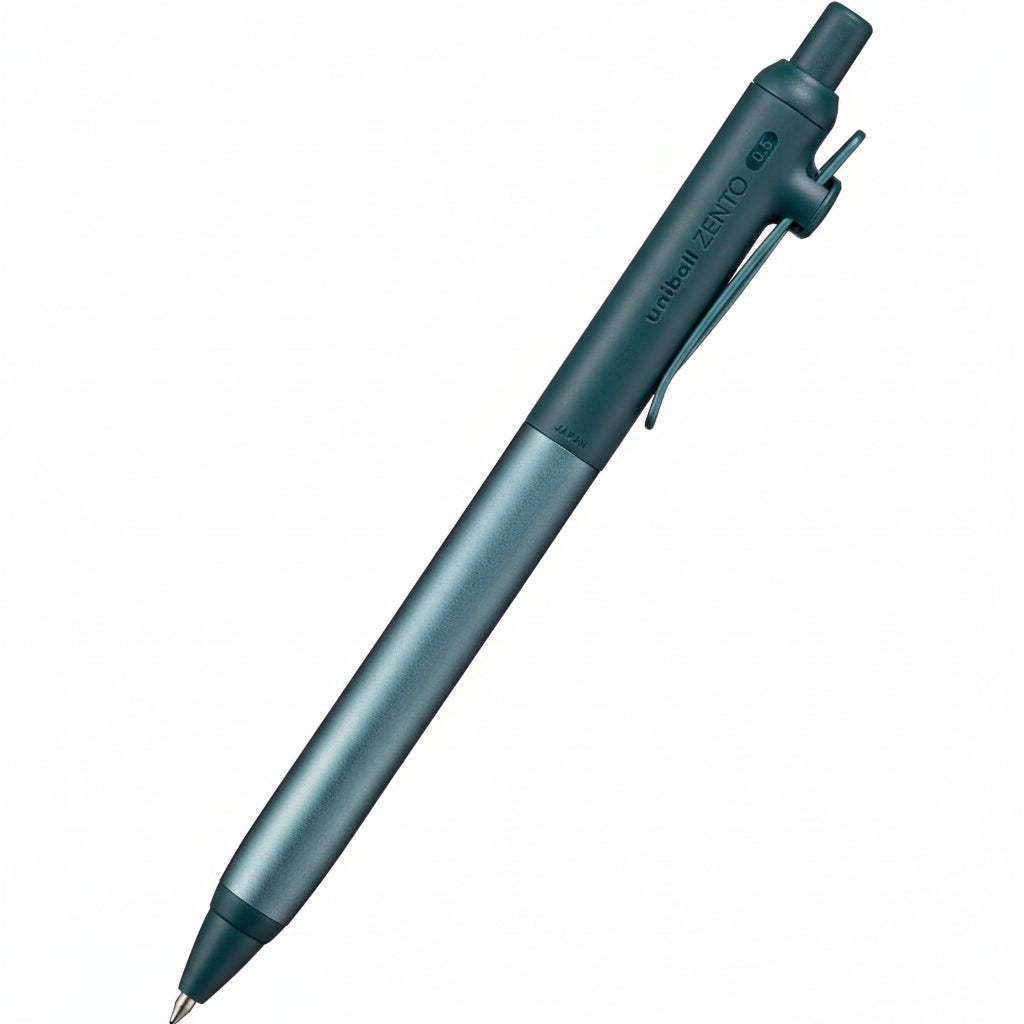 Uni-ball Zento Aluminum Grip Fine 0.5mm Jade, Black Ink Writing & Coloring UniBall 