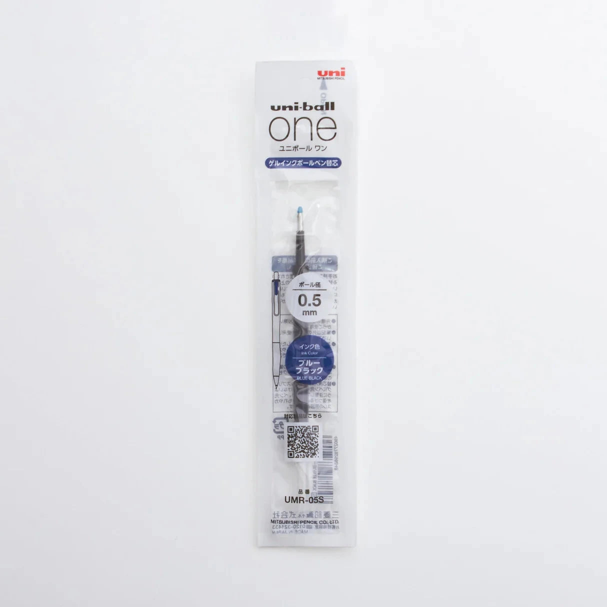 Uni-ball One UMR Gel Pen 0.5mm Refill Writing & Coloring UniBall Blue/Black 