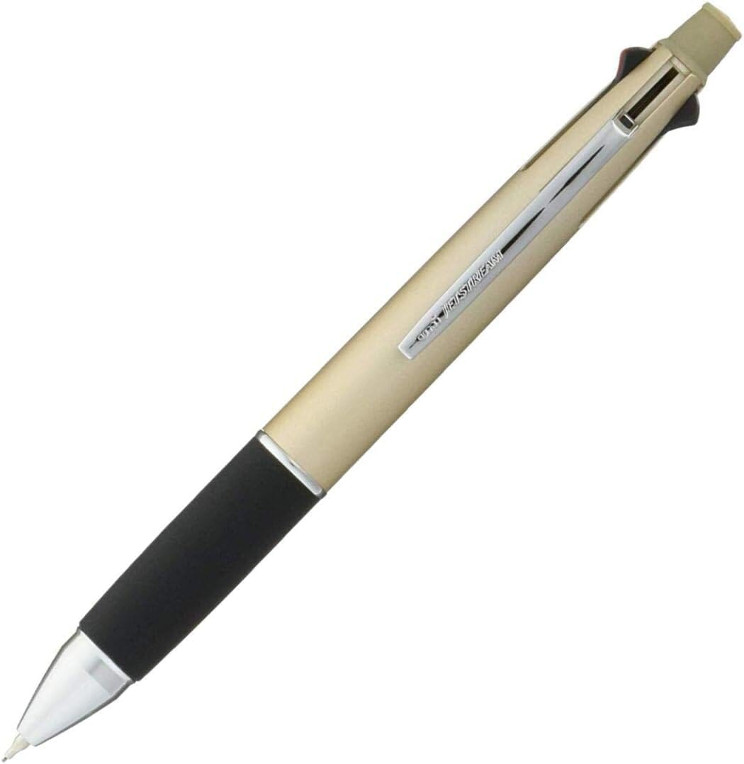 Uni-ball JetStream 4&1 Ballpoint Pen 0.38mm Gold Writing & Coloring UniBall 
