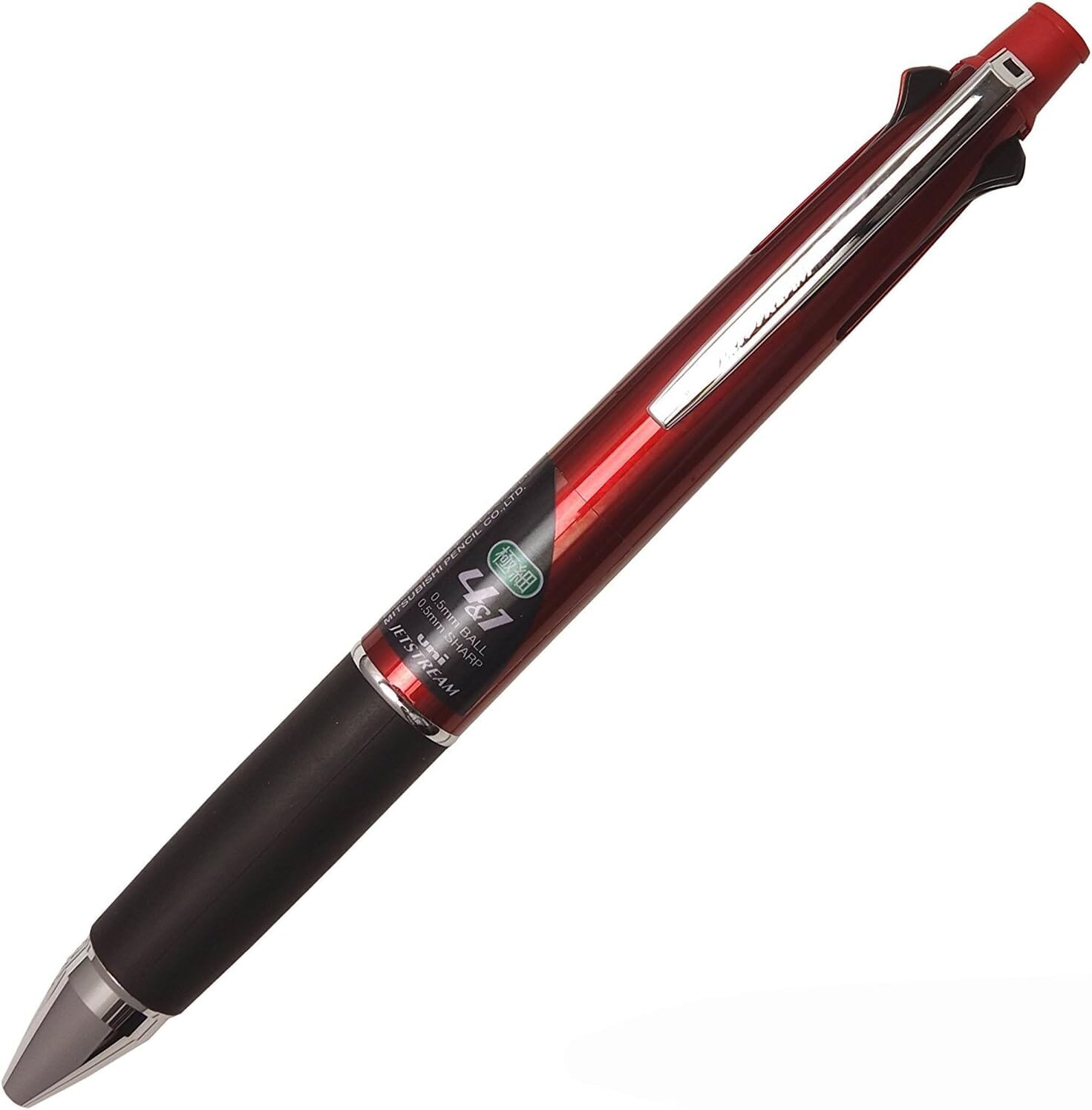 Uni-ball JetStream 4&1 Ballpoint Pen 0.5mm Bordeaux Writing & Coloring UniBall 