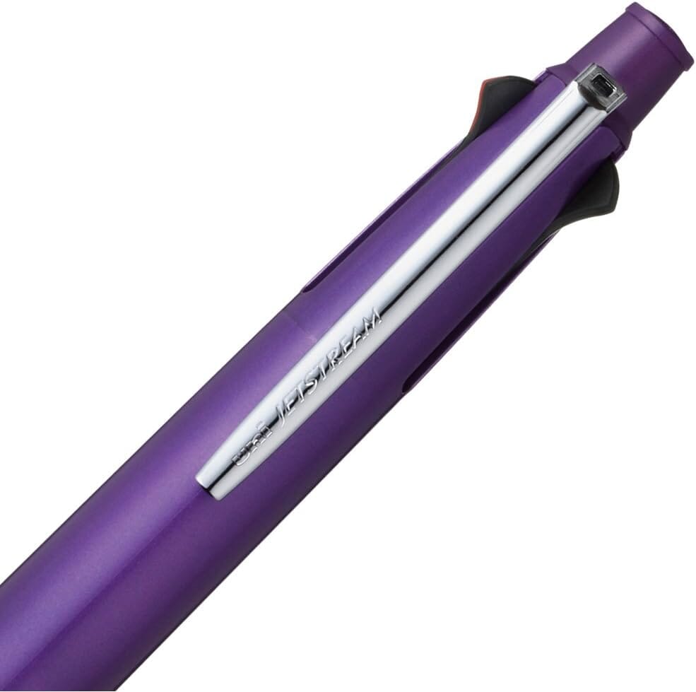 Uni-ball JetStream 4&1 Ballpoint Pen 0.5mm Purple Writing & Coloring UniBall 