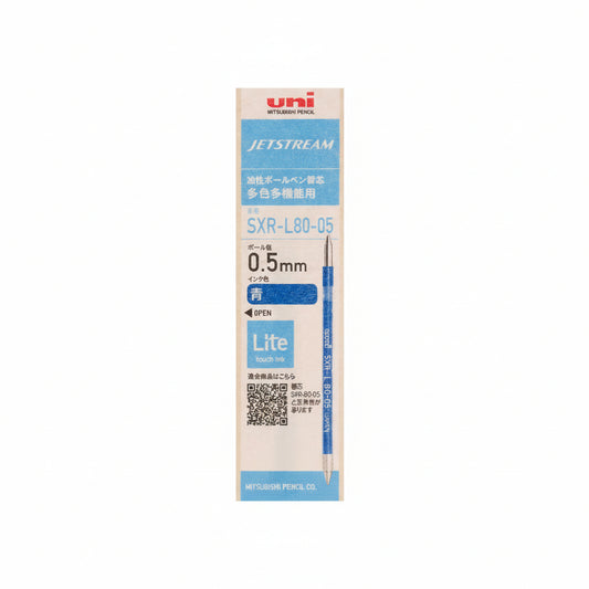 Uni-ball Jetstream SXR-L80-05 Lite Touch 0.5mm Refill Writing & Coloring UniBall Blue 