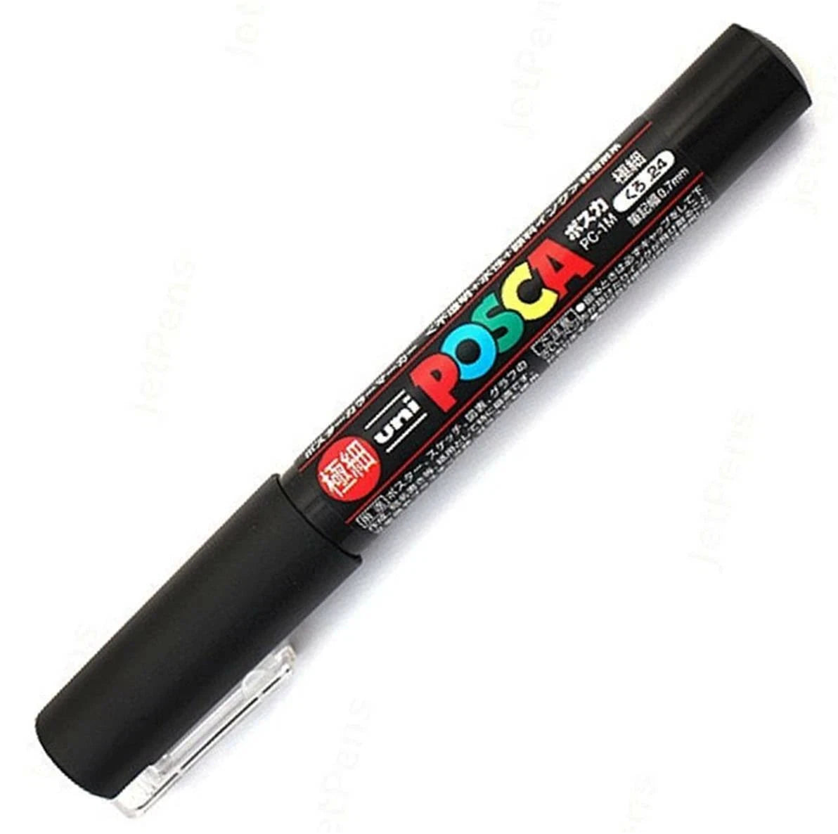Uni Posca Paint Pen, 1M Black Tip 0.7mm Writing & Coloring Posca 