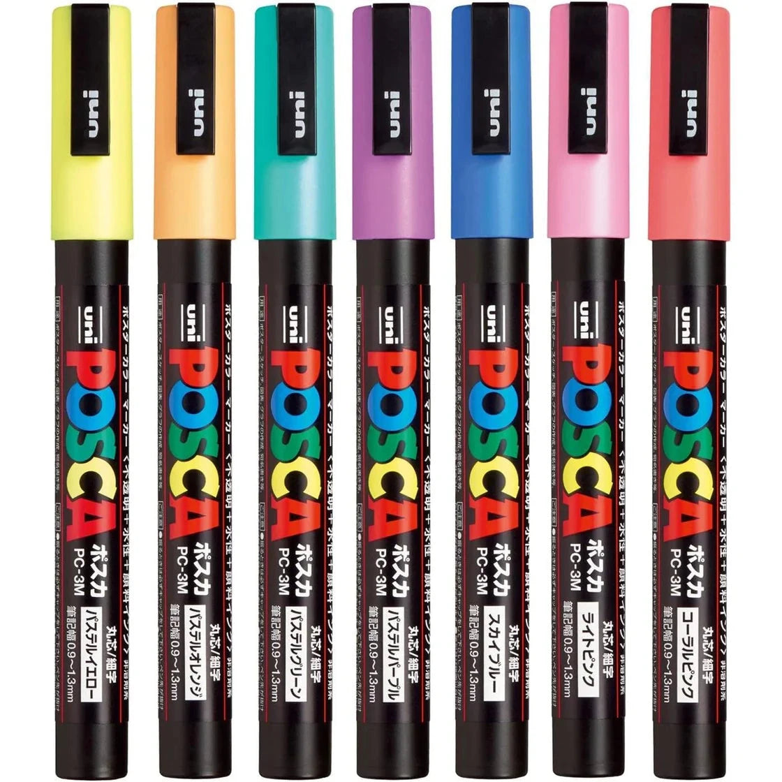 Uni Posca Pastel Marker Set, 7pk Writing & Coloring Posca 