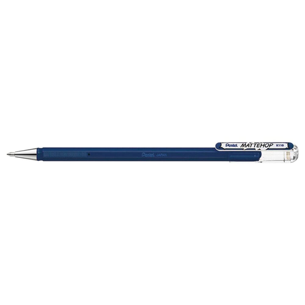 Pentel Mattehop Del Ink Rollerball 1.0mm Tip, Navy Blue Writing & Coloring Pentel 