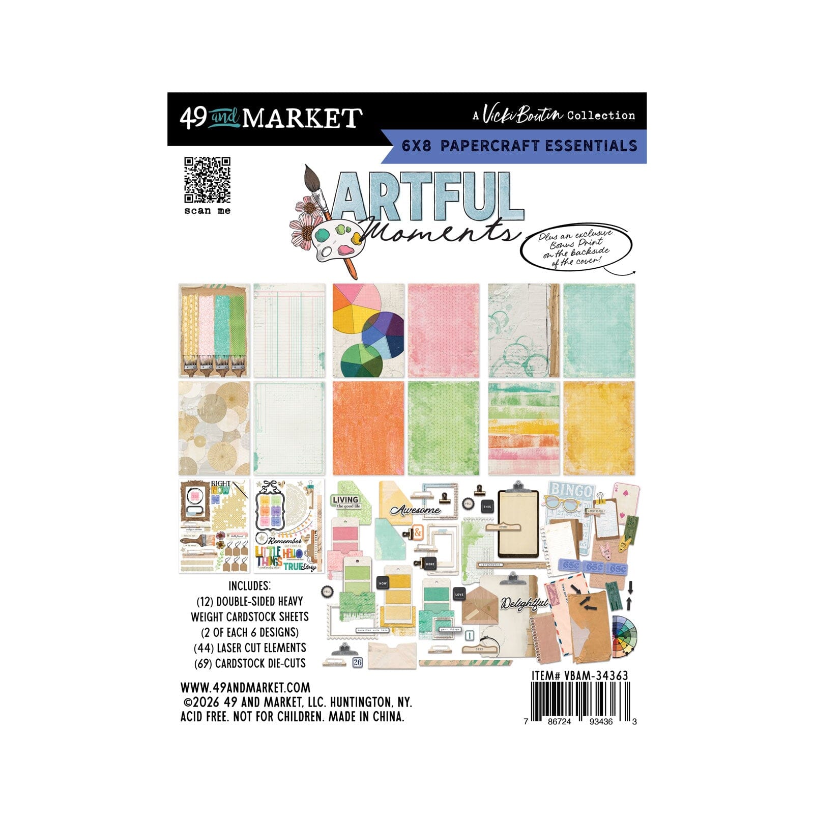 49 and Market Artful Moments - 6 x 8 Papercraft Essentials Surfaces 49 and Market 