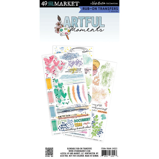 49 and Market Artful Moments - Blendable Rub-on Transfer Set Surfaces 49 and Market 