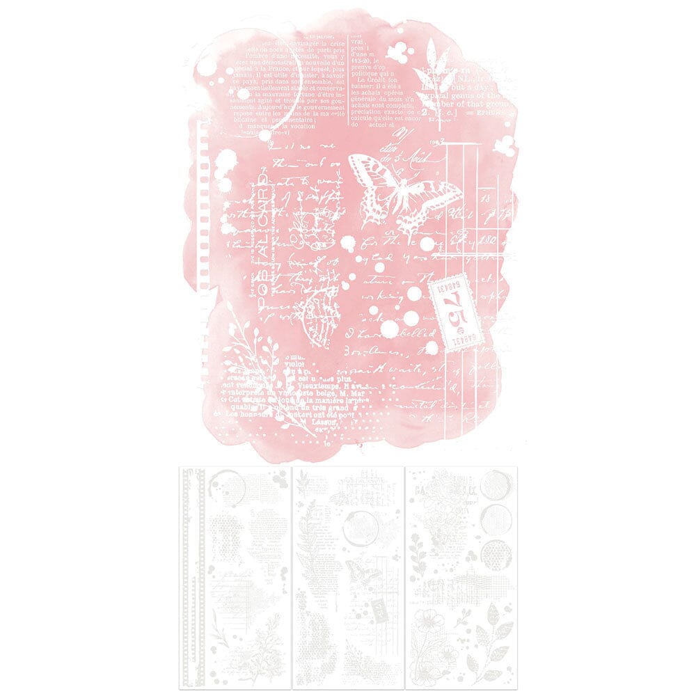 49 and Market Irresistible Artful Layers - Rub-on Transfer Set Surfaces 49 and Market 