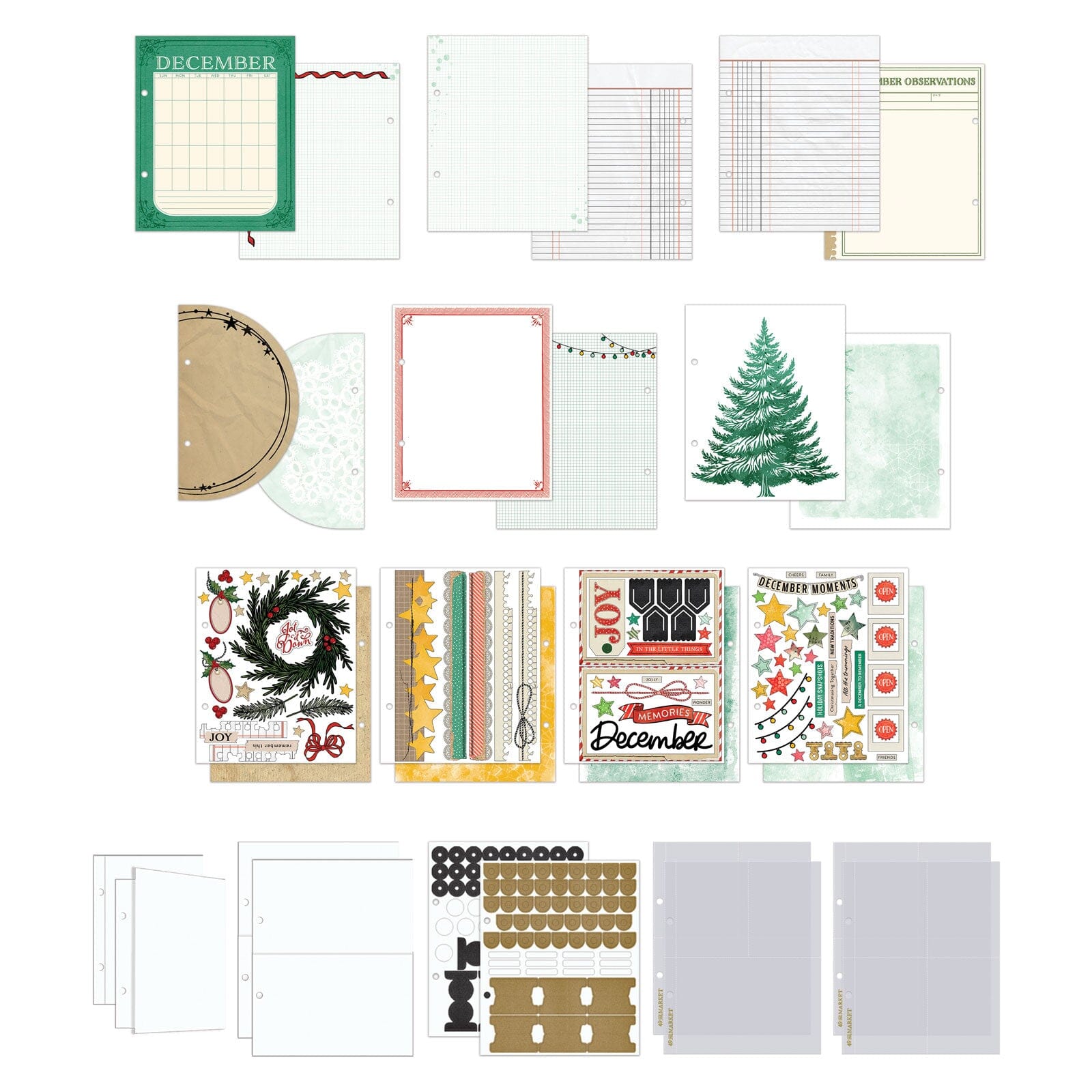49 and Market Mistletoe and Memories Binder Album Kit Storage 49 and Market 