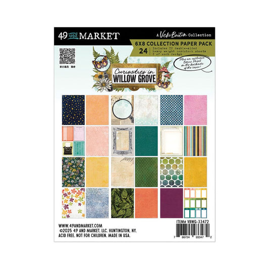 49 and Market Curiosities in Willow Grove - 6X8 Paper Pack 12 designs Surfaces 49 and Market 