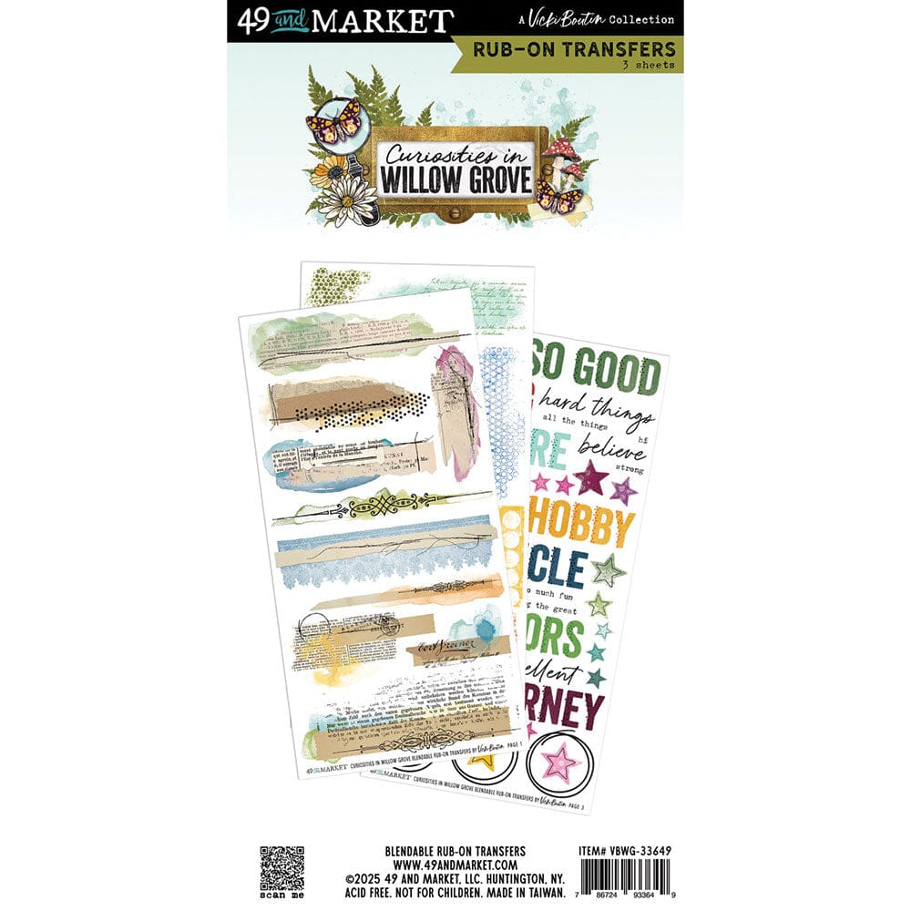 49 and Market Curiosities in Willow Grove - Blendable Rub-on Transfers Surfaces 49 and Market 