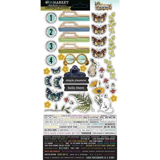 49 and Market Curiosities in Willow Grove - Cardstock Stickers Surfaces 49 and Market 