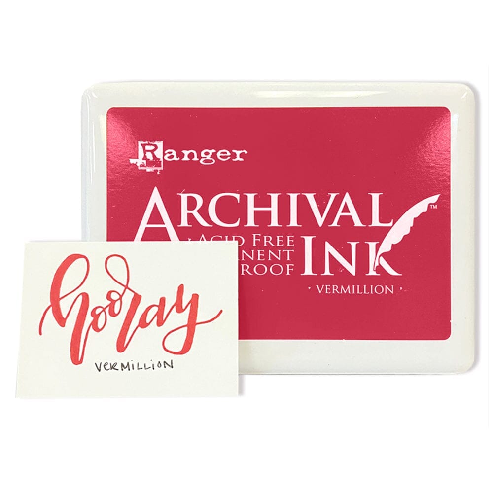 Jumbo Archival Ink™ Pads Vermillion Ink Pad Archival Ink 