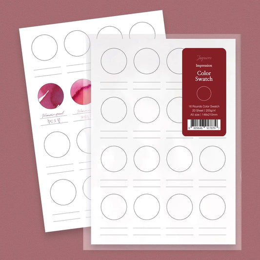 Wearingeul - Color Swatch Paper, 16 Round Designs Surfaces Wearingeul 