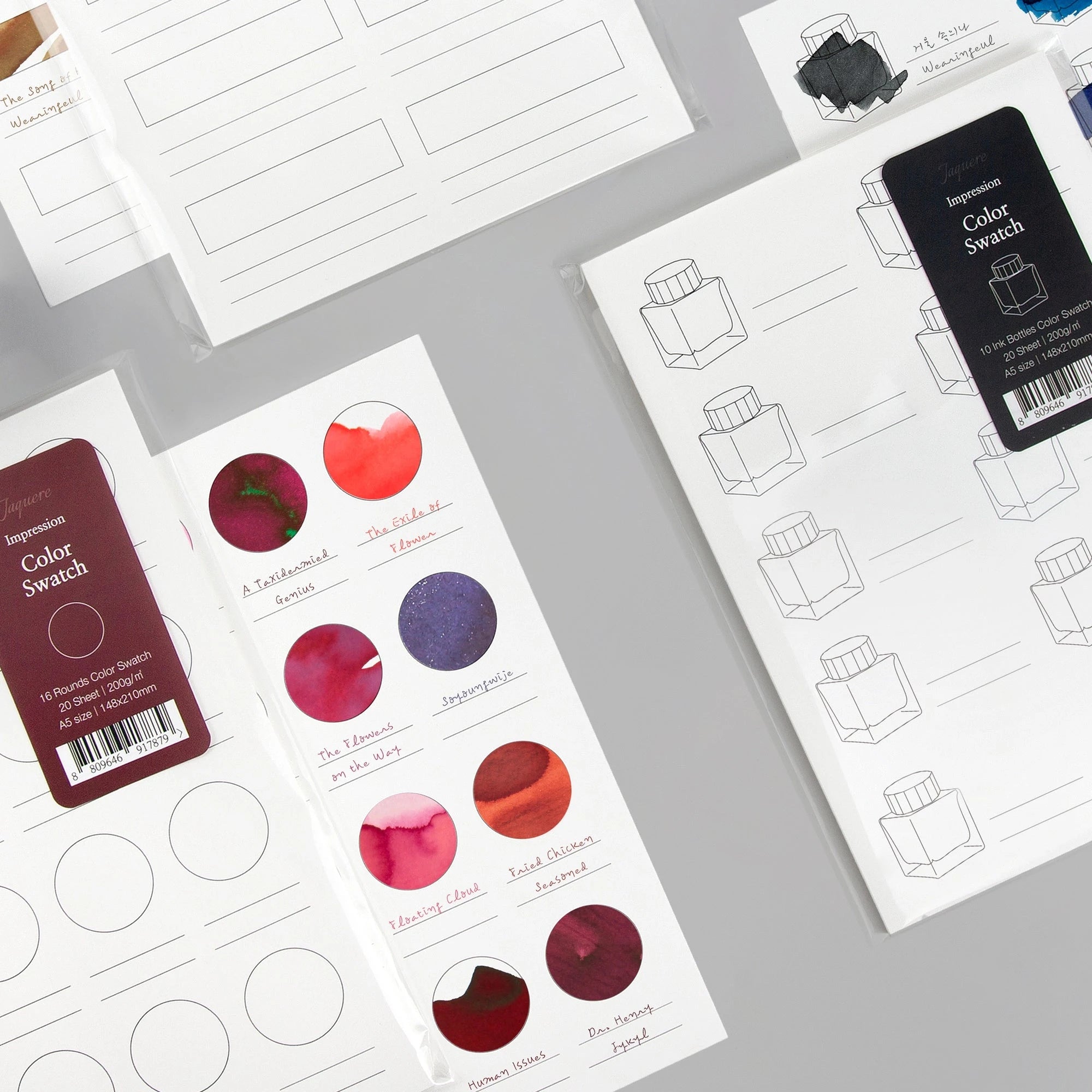 Wearingeul - Color Swatch Paper, 16 Round Designs Surfaces Wearingeul 