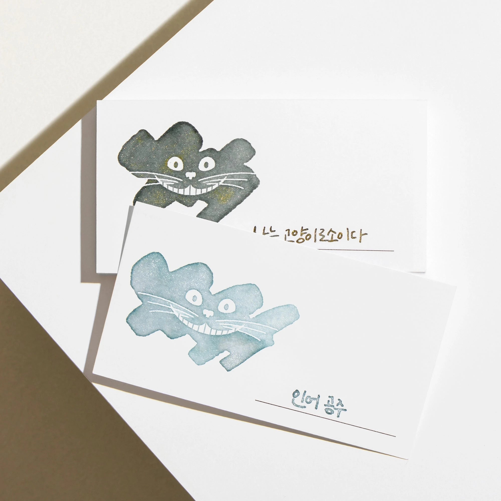 Wearingeul - Smile Cat Ink Swatch Card Surfaces Wearingeul 