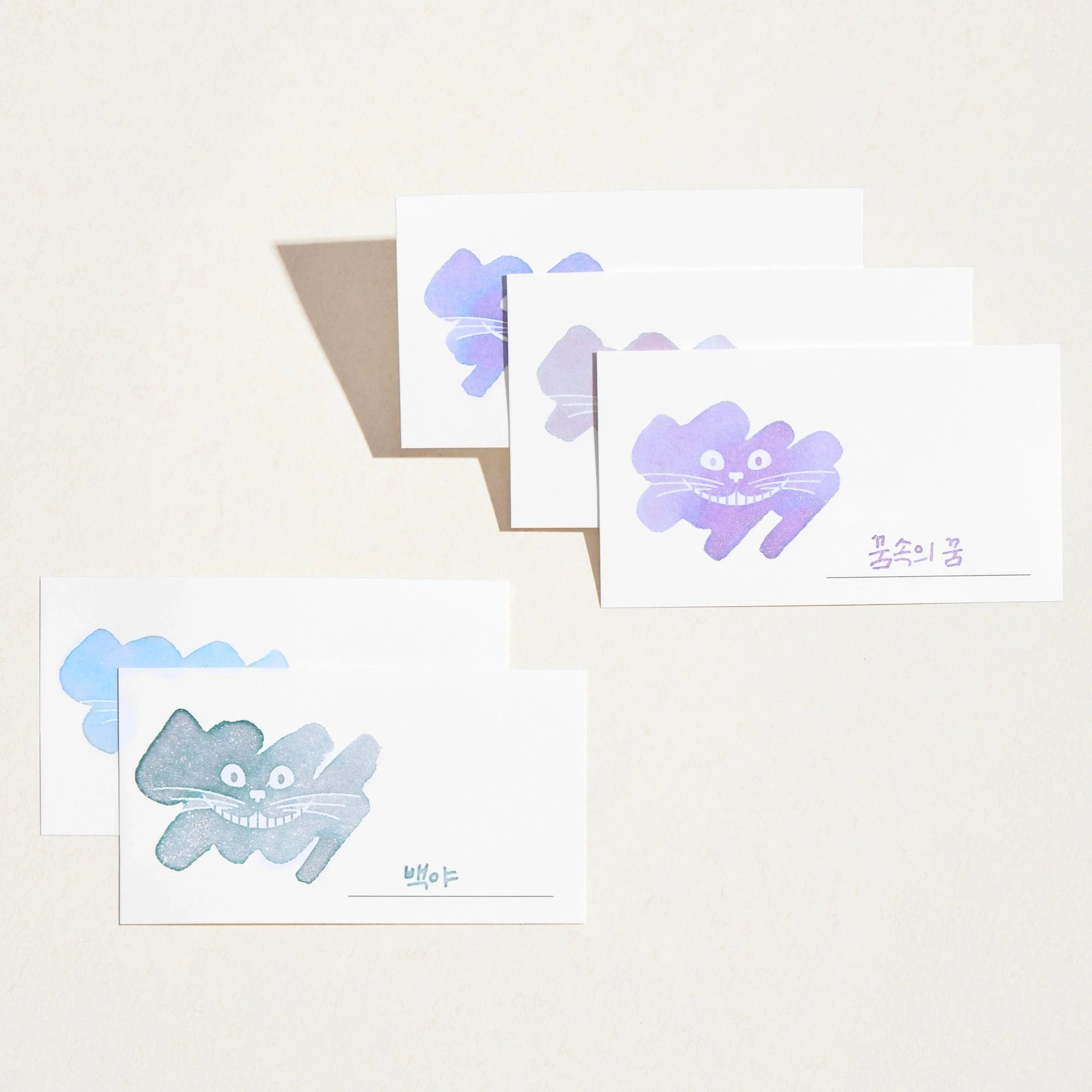Wearingeul - Smile Cat Ink Swatch Card Surfaces Wearingeul 