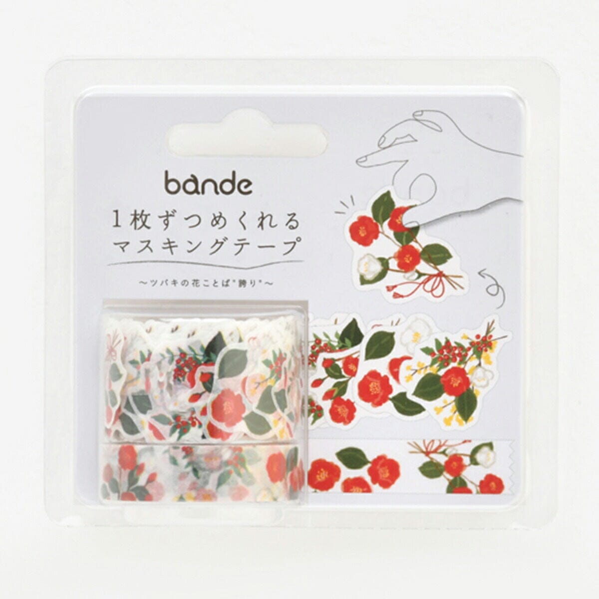 Bande Washi Roll Sticker and Masking Tape - The Words of Flowers Washi Tape Bande 