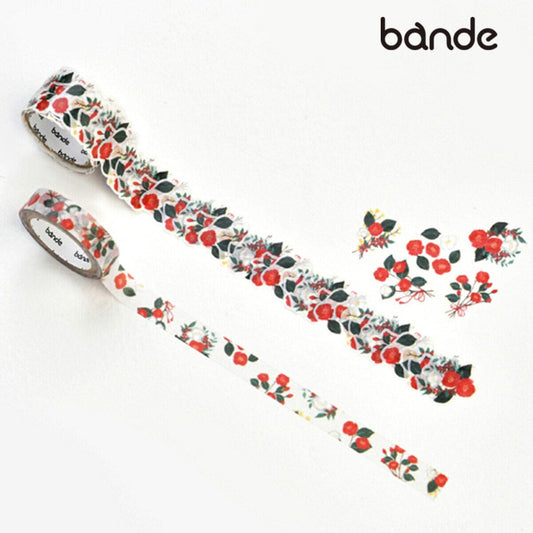 Bande Washi Roll Sticker and Masking Tape - The Words of Flowers Washi Tape Bande 