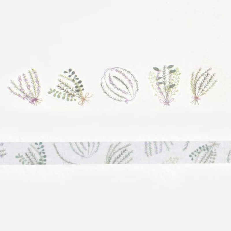 Bande Washi Roll Sticker and Masking Tape - Rosemary Flower Words Washi Tape Bande 