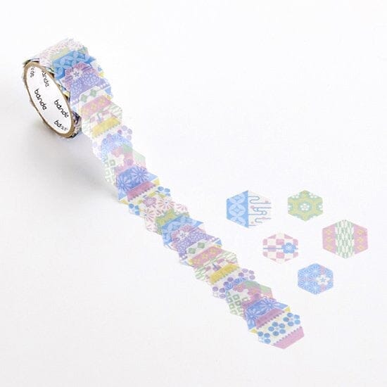 Bande Washi Roll Stickers - Tortoise Shell Pattern Washi Tape Bande 
