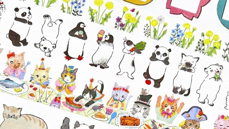 Bande Washi Roll Stickers - Shirokuro Sandwich Washi Tape Bande 