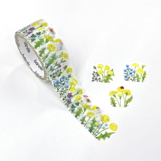 Bande Washi Roll Stickers - Dandelion Field Washi Tape Bande 